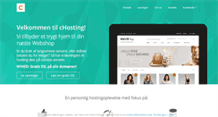 Desktop Screenshot of chosting.dk